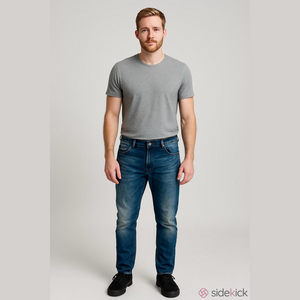 Men's Gas Urban Fit Distressed Wash Jeans Waist 32 Length 34